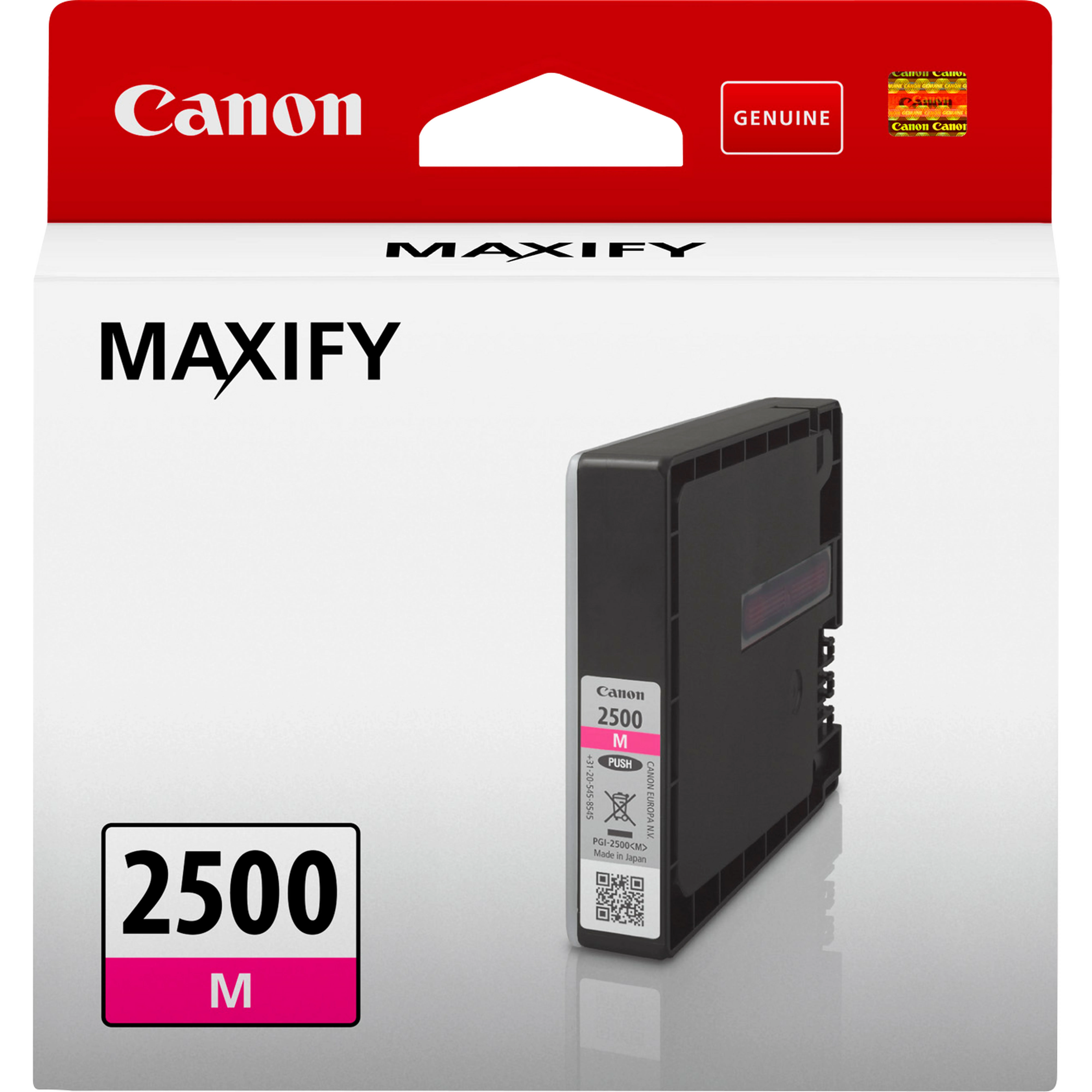 ORIGINALE Canon Cartuccia d'inchiostro magenta PGI-2500m 9302B001 700 pagine 96ml - immagine 1