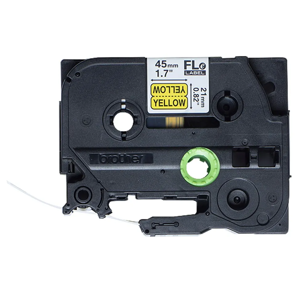 ORIGINALE Brother Etichette Nero su giallo FLe-6511 - immagine 1