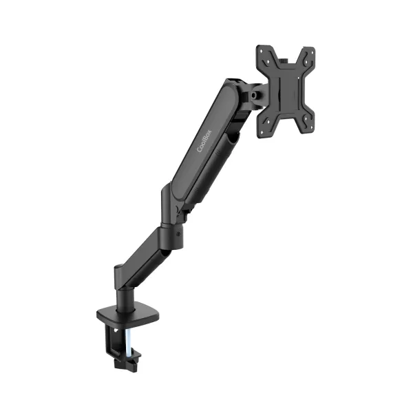 Supporto per monitor con braccio articolato Coolbox M02 per monitor fino a 32 - Girevole e inclinabile - Gestione cavi - Peso massimo 8 kg - VESA 100x100 mm - Nero - immagine 1