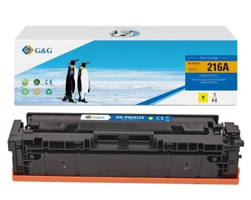Toner G&G Hp W2412A(216A) Y 850 Pag - immagine 1