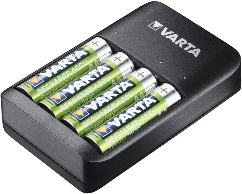 Carica Batterie + 4Pile Stilo Aa 2100 Mah Varta - immagine 1