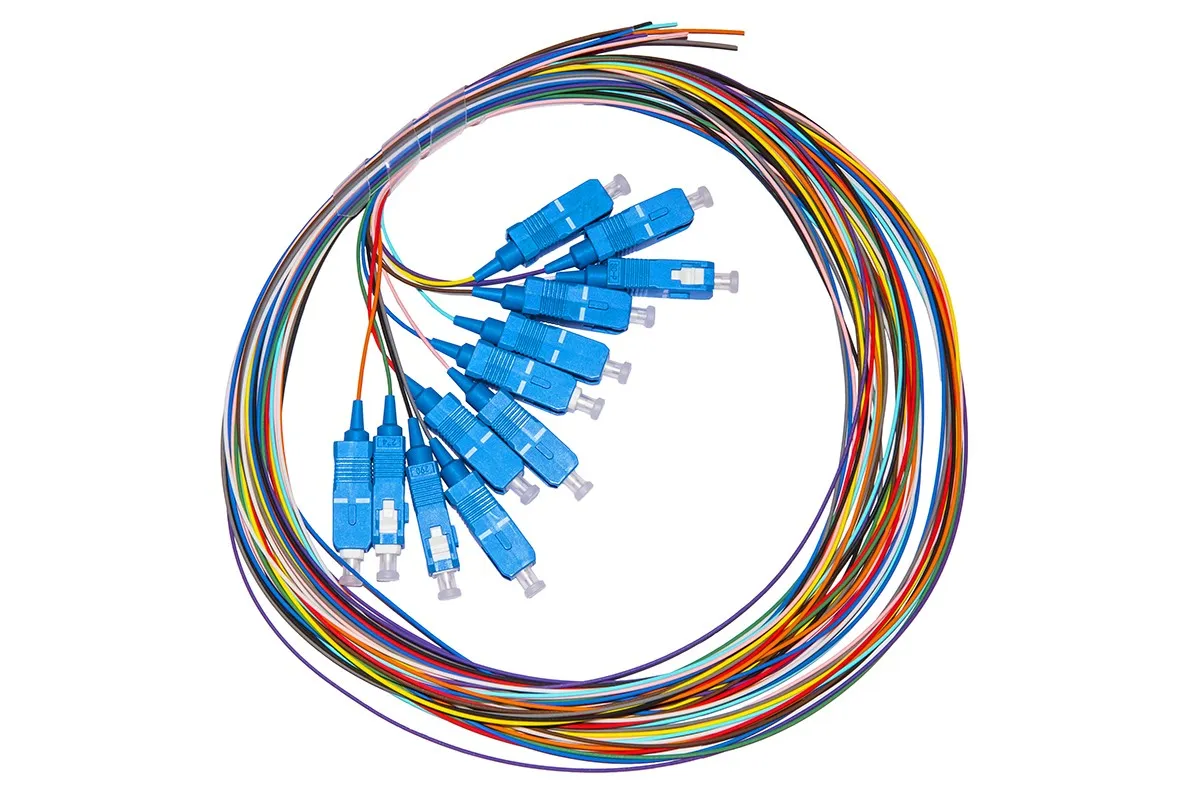 Pigtail Fibra Ottica Sc 2Mt Simplex Singlemode Confezione 12Pz Colorati - immagine 1