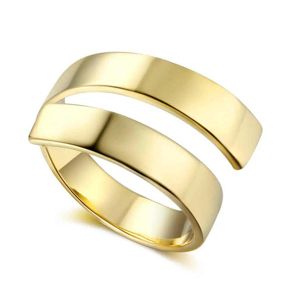 kaululu Anello Donna Uomo Personalizzato con Nome Incisione in Acciaio inossidabile per Famiglia Personalizzabile Uomo Anelli (GOLD) - immagine 2