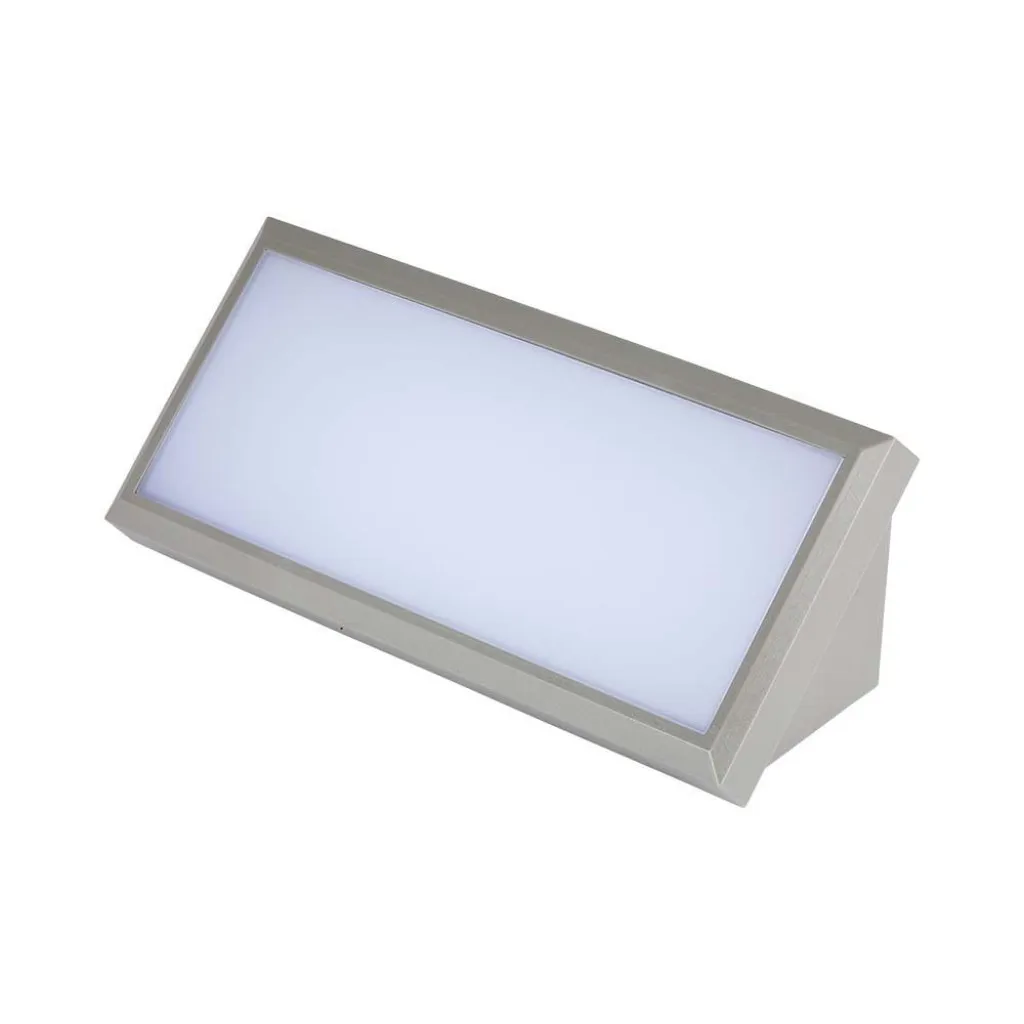 V-TAC Lampada LED da Muro Angolare 12W Colore Grigio 6400K IP65 - immagine 1