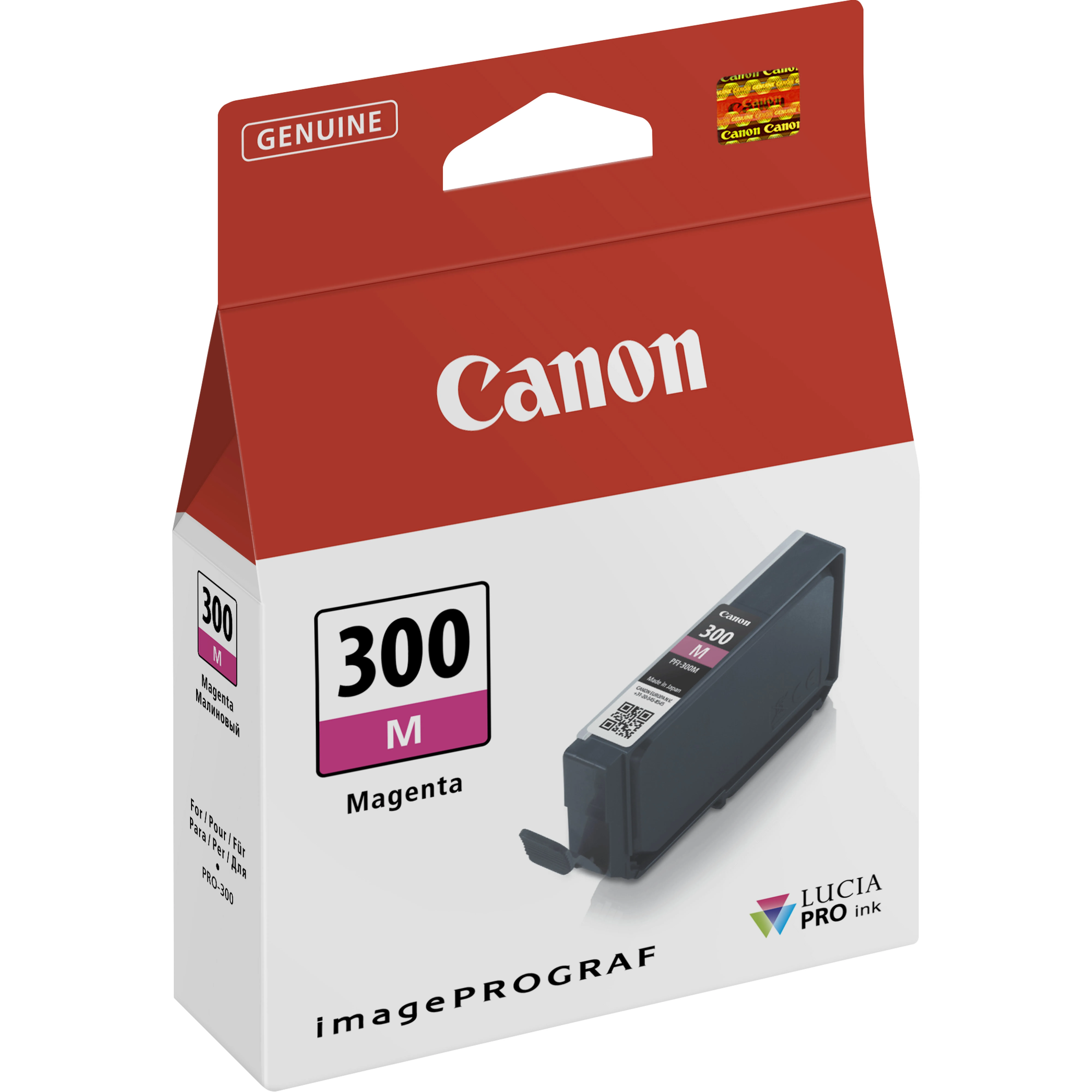ORIGINALE Canon Cartuccia di inchiostro magenta PFI-300m 4195C001 14ml - immagine 1