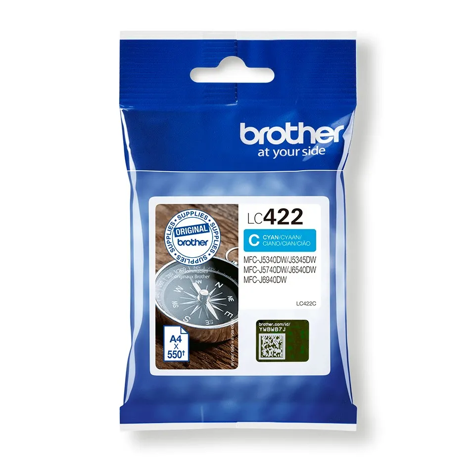 Originale Brother LC422 cartuccia ciano - LC422C - immagine 1