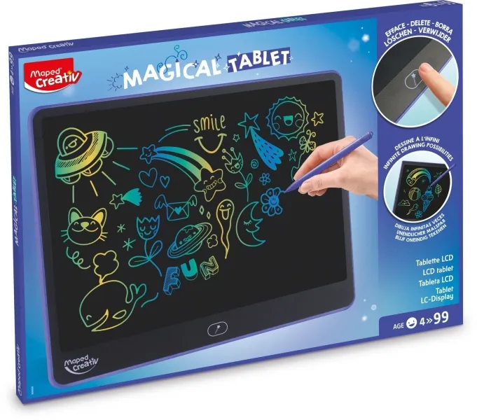 Tavoletta grafica magica Maped - Tavoletta LCD da disegno di grande formato da 16 - Per bambini dai 4 anni in su - immagine 1