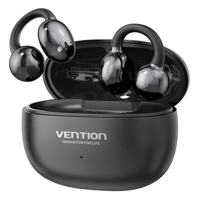 Vention ECHO CLIP A1 Auricolare Wireless A orecchio aperto Chiamate/Musica/Sport/Tutti i giorni USB tipo-C Bluetooth Nero - immagine 1