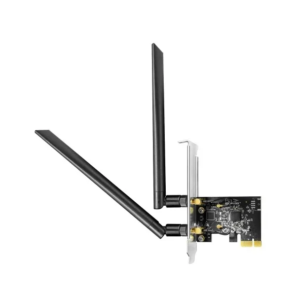 Adattatore di rete PCIe Cudy AC1300 - Dual Band - 2 antenne Wi-Fi 5 rimovibili - Velocità fino a 867 Mbps - 725x50x116 mm - Nero - immagine 1