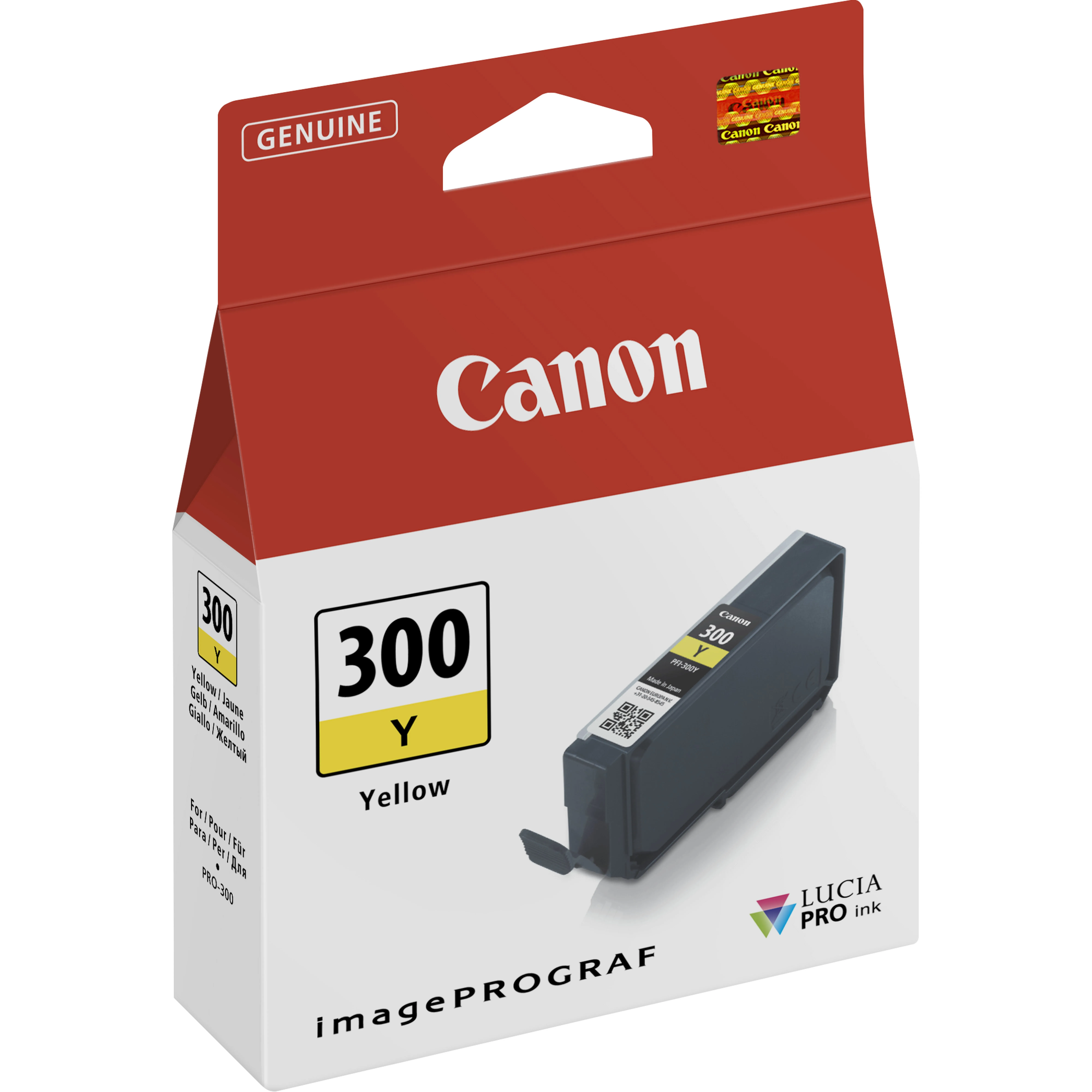 ORIGINALE Canon Cartuccia di inchiostro giallo PFI-300y 4196C001 14ml - immagine 1