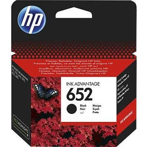 ORIGINALE HP Cartuccia inchiostro nero F6V25AE 652 360 pagine - immagine 1
