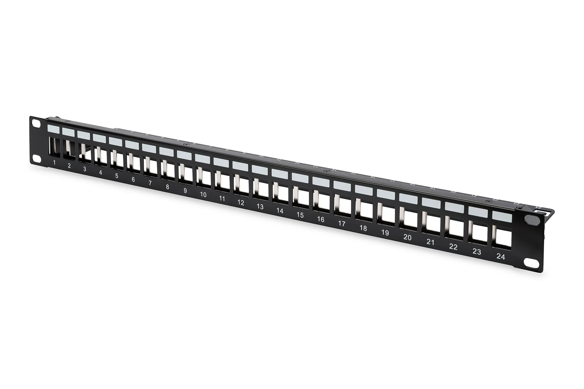 Pannello Patch 19 Modulare 24 Porte (Vuoto) 1 Hu Colore Nero Ral 9005 - immagine 1