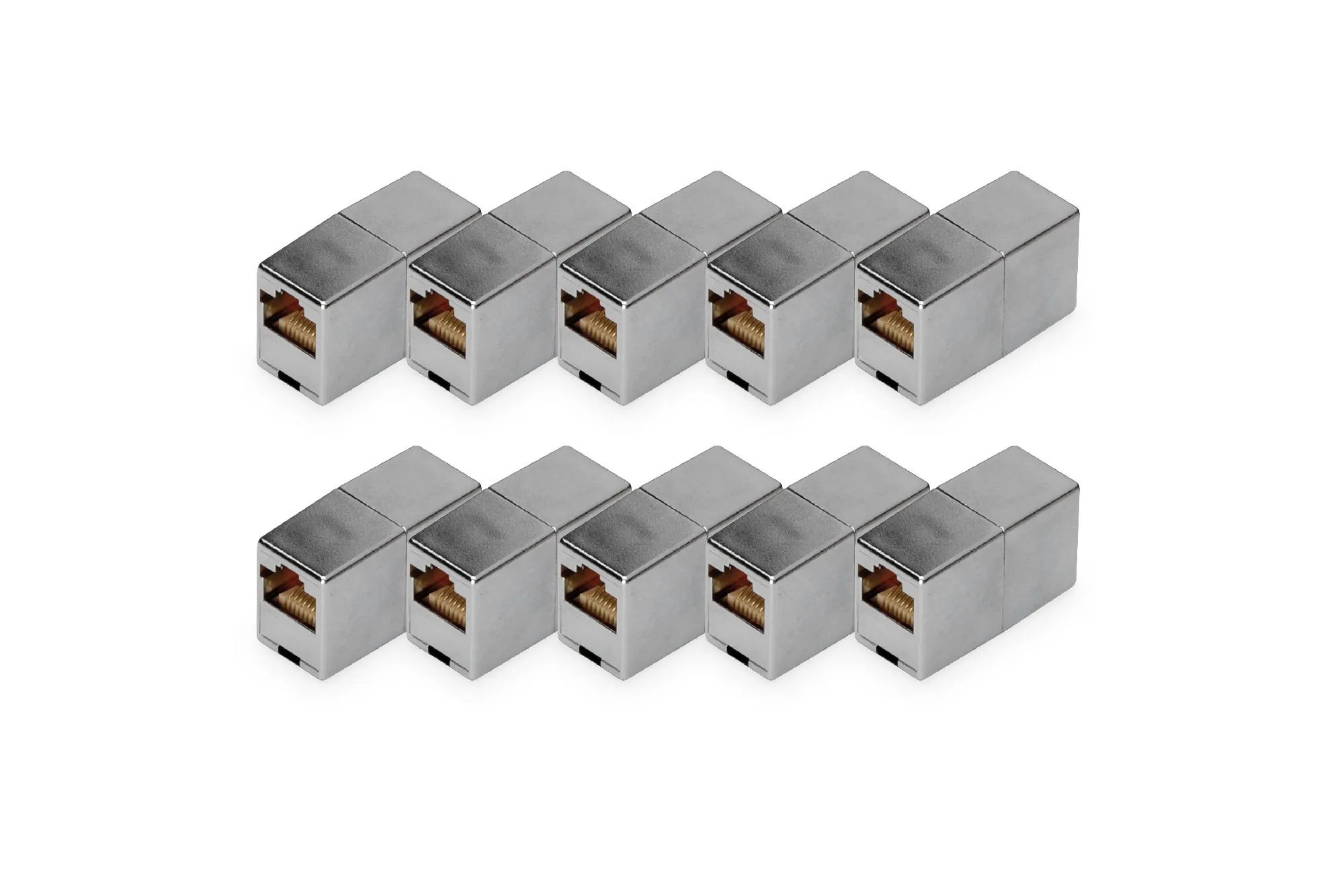 Accoppiamento Modulare Rj45 Cat 5E Classe D - 10 Pezzi - immagine 1