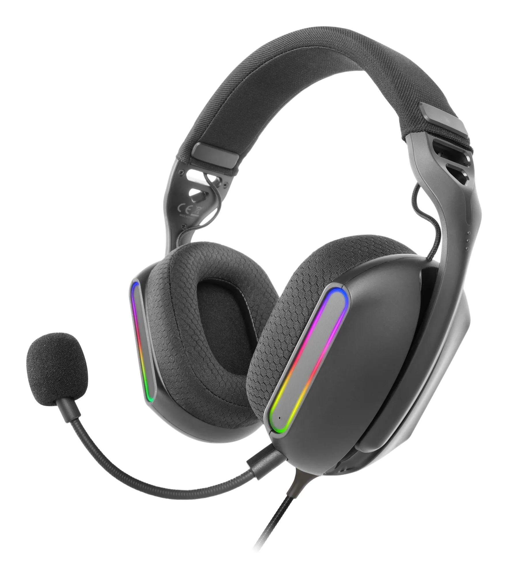 Mars Gaming MH-PRO Auricolare Cablato A Padiglione USB tipo A Nero - immagine 1