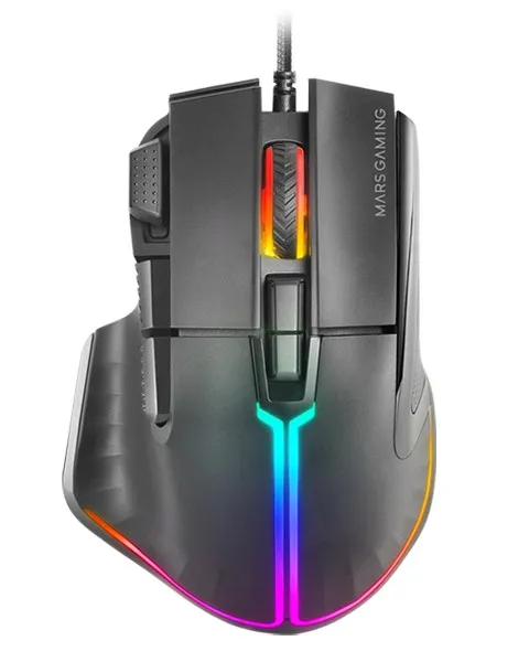 Mars Gaming MMXT mouse Mano destra USB tipo A Ottico 12800 DPI - immagine 1