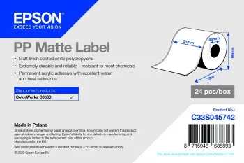 ORIGINALE Epson Etichette Bianco C33S045742 S045742 - immagine 1