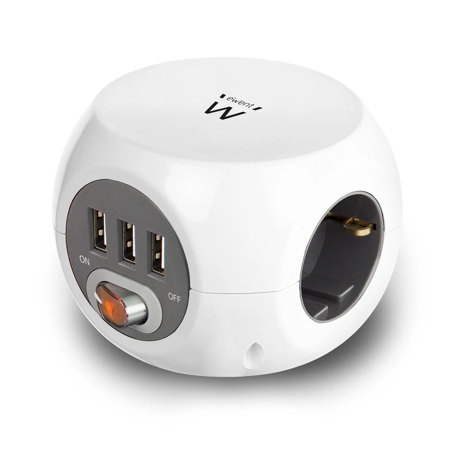Ewent EW3939 prolunghe e multiple 15 m 3 presa(e) AC Interno Bianco - immagine 1