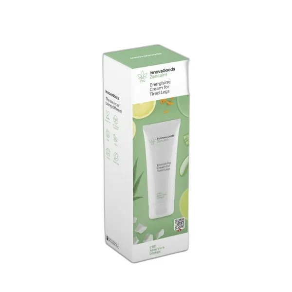 Innovagoods Zencalm Crema Energizzante per Gambe Stanche con CBD - 200 ml - Vegana - Adatta alle Pelli Sensibili - Dermatologicamente Testata - Non Testata su Animali - immagine 1
