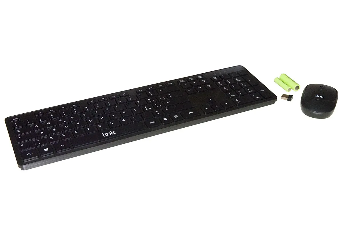 Kit Tastiera Italiana E Mouse Wireless Con Pile Incluse - immagine 1