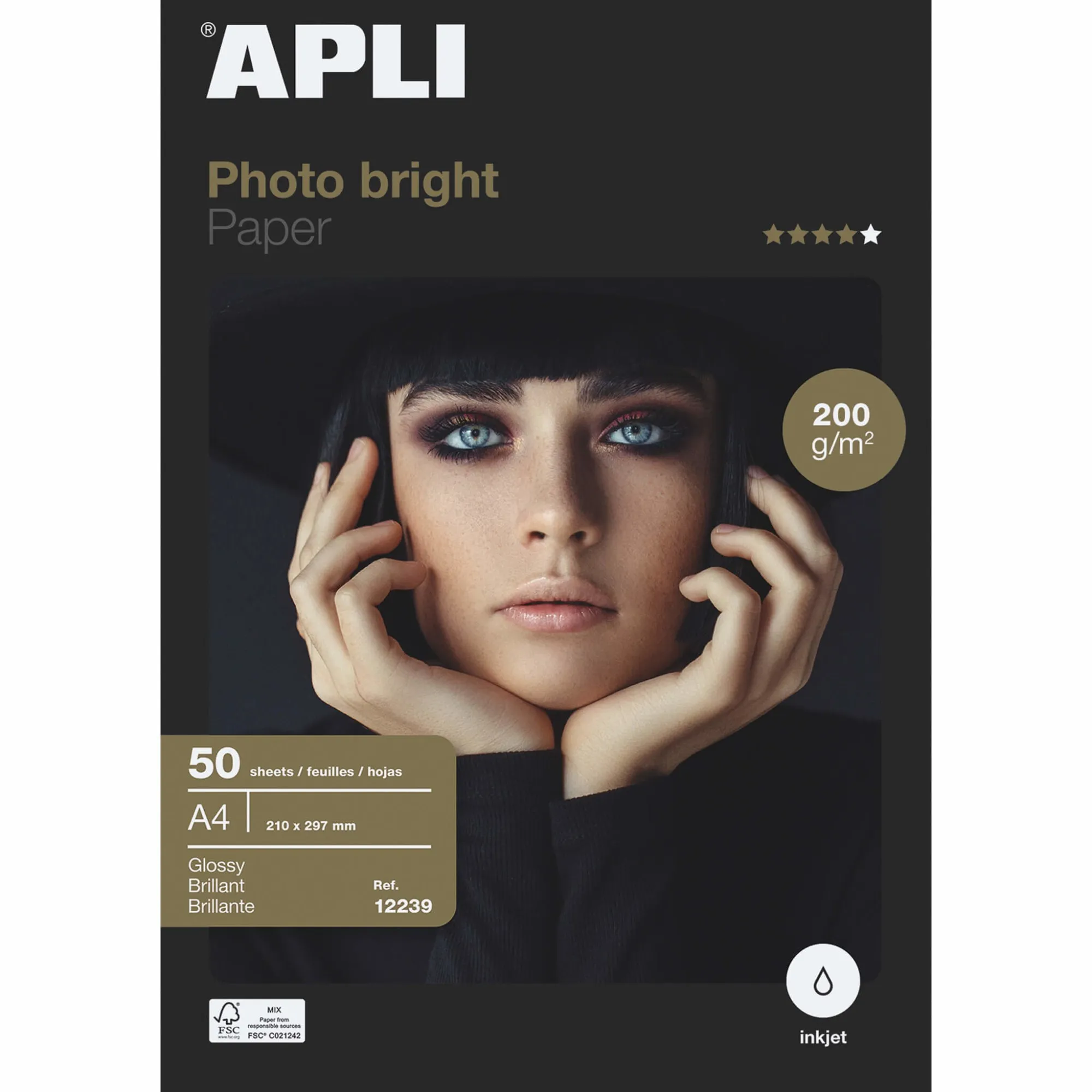 APLI 12239 carta fotografica Bianco - immagine 1