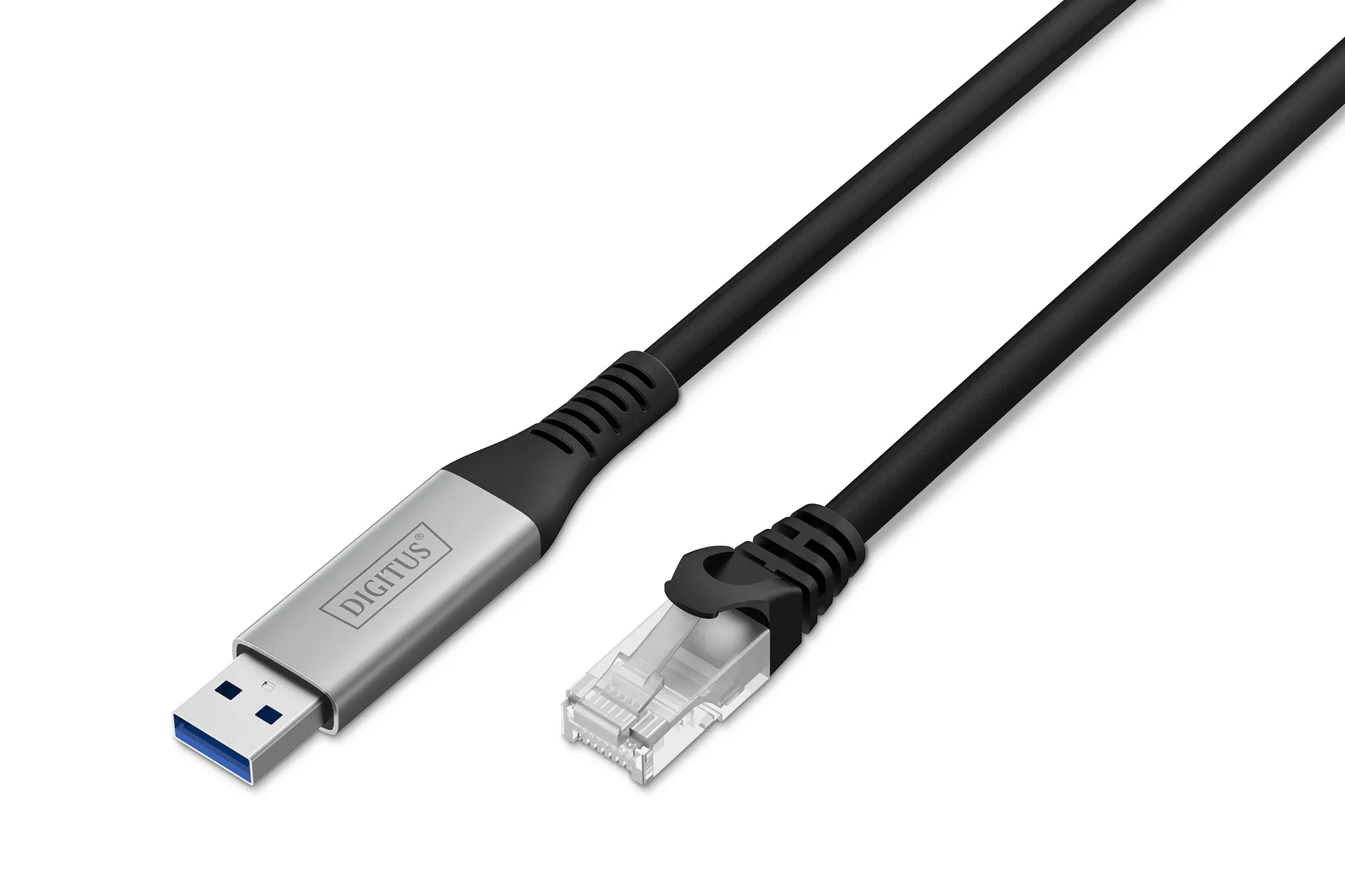 Digitus Usb 3.2 Gen1 - Cavo Ethernet Rj45 1Gbit/S 2 Mt. Colore Nero - immagine 1