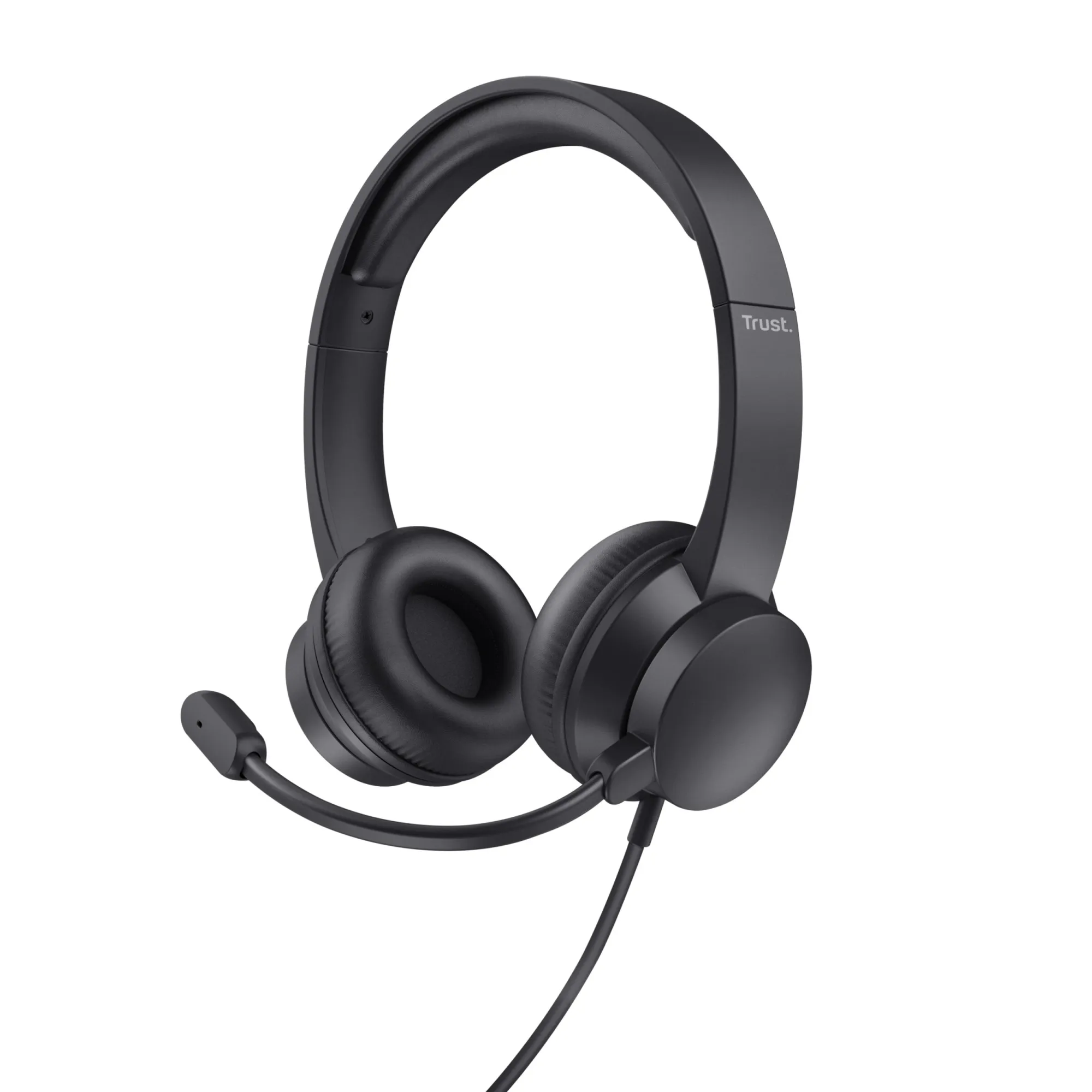 Trust HS-150 Auricolare Cablato A Padiglione Ufficio Nero - immagine 1