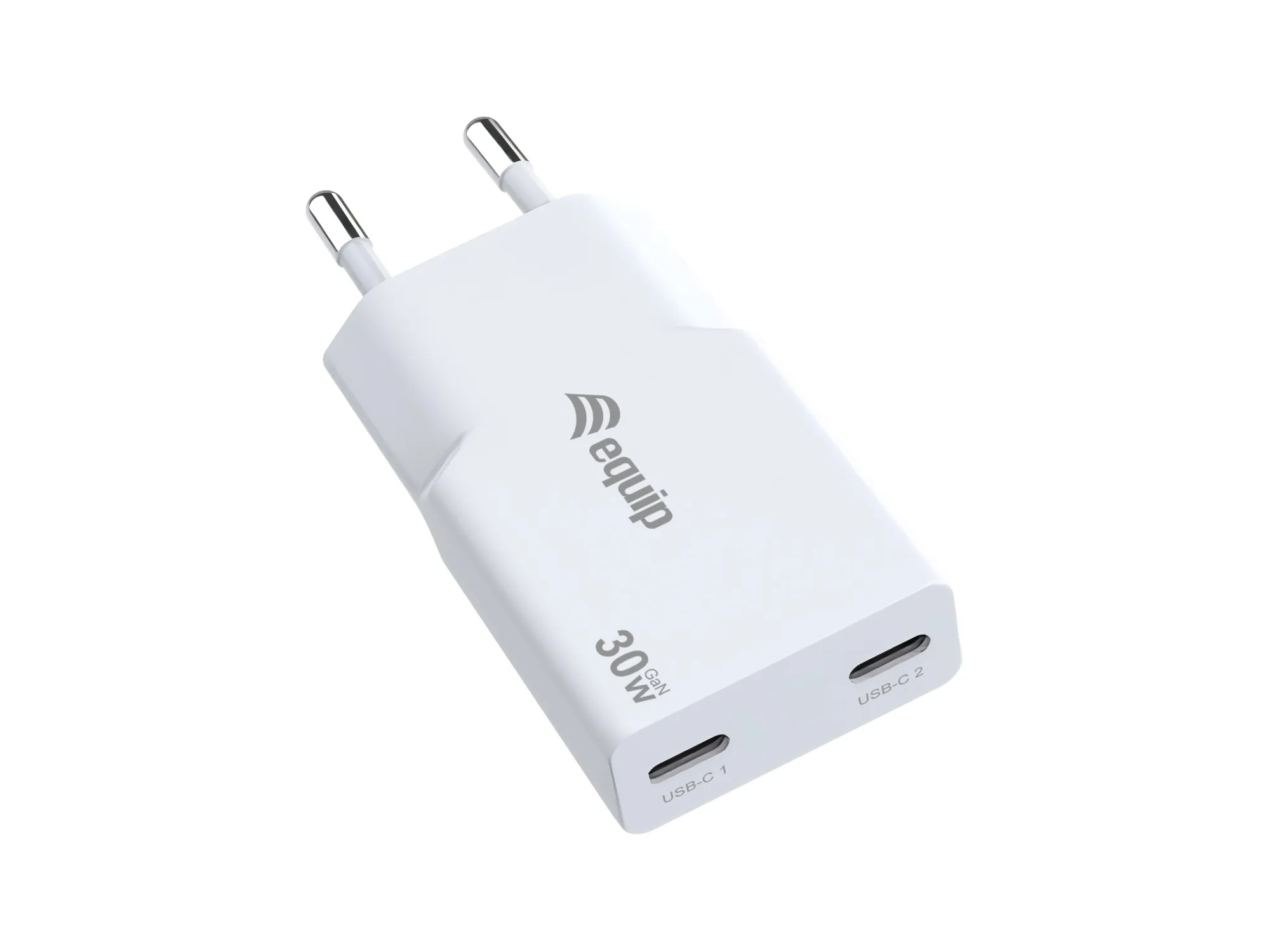 Alimentatore 30W Gan 2 Porte Slim W 2*Usb C Qc+Pd3.0 - immagine 1