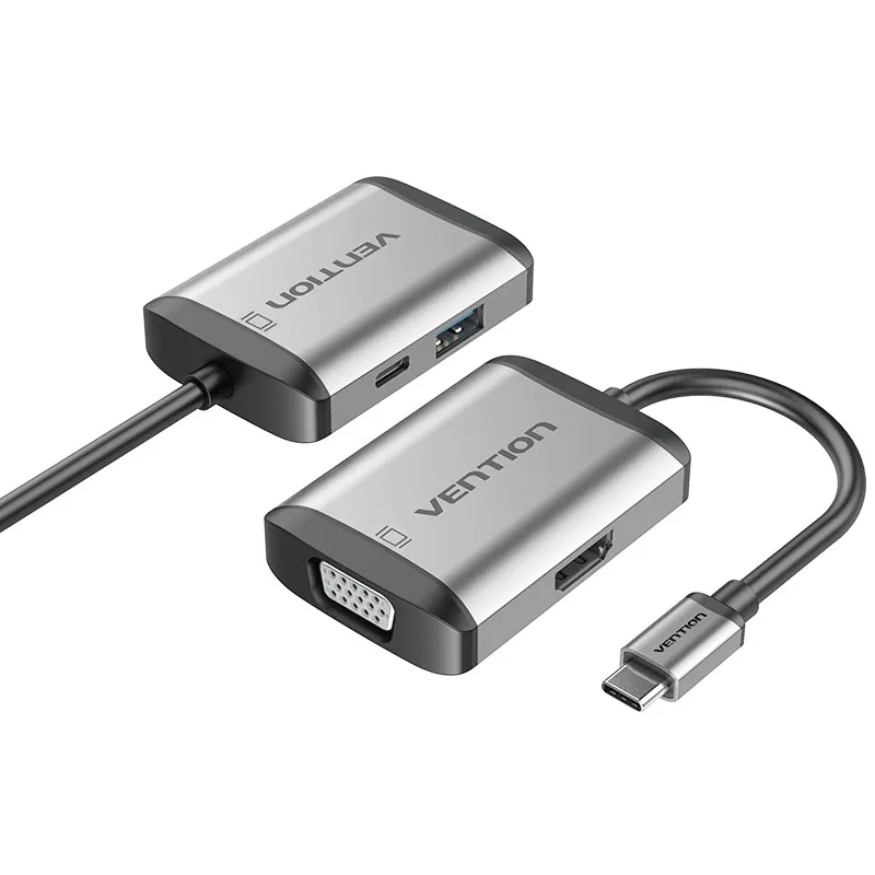 Vention TFAHB adattatore grafico USB Grigio - immagine 1
