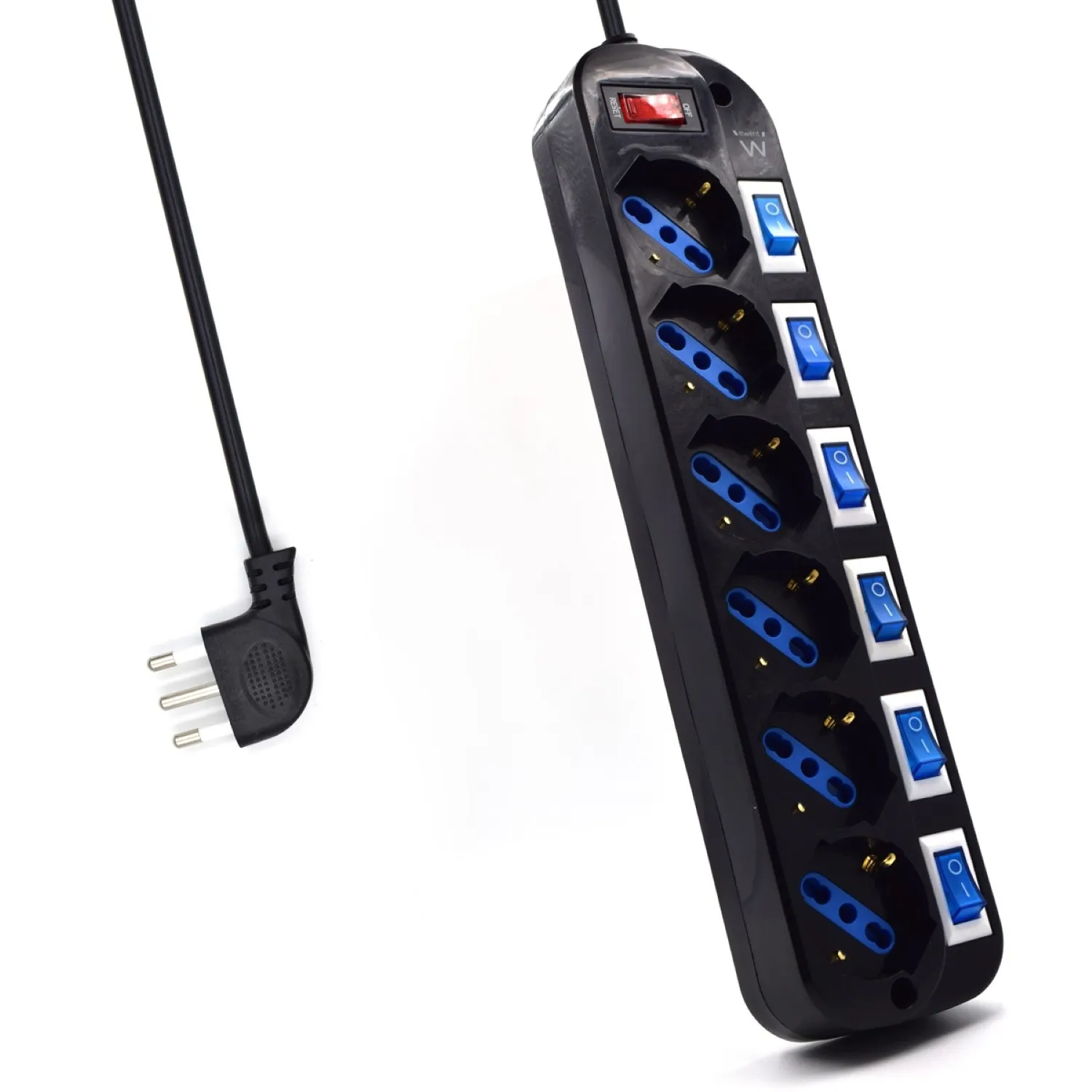 Ewent EW3850 protezione da sovraccarico Nero 6 presa(e) AC 220 V 15 m - immagine 1