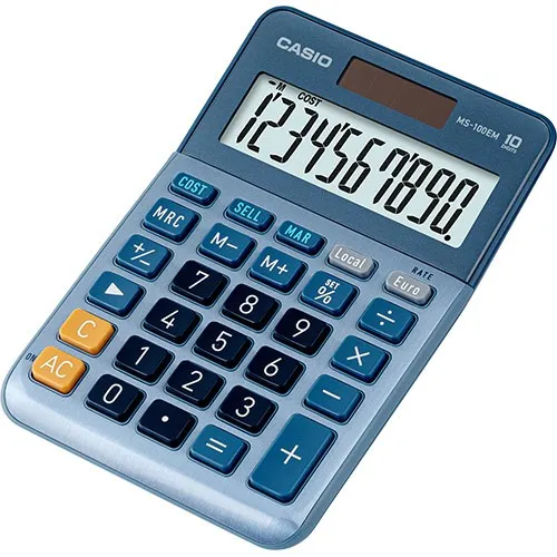 Casio MS-100EM calcolatrice Desktop Calcolatrice con display Multicolore - immagine 1