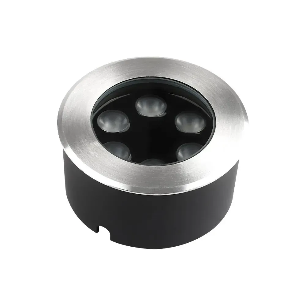 V-TAC Faretto LED Segnapasso Rotondo da Incasso 6W Calpestabile Silver 4000K IP67 - immagine 1