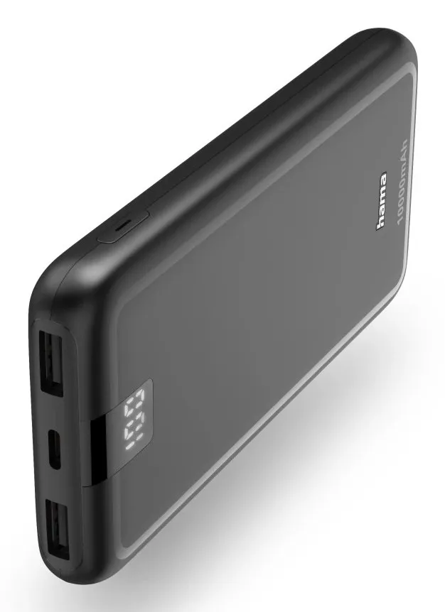 Hama 00201709 batteria portatile Polimeri di litio (LiPo) 10000 mAh Antracite - immagine 1