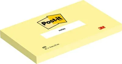 Post-It 655-CY pouch autoadesiva Rettangolo Giallo 100 fogli Autoadesivo - immagine 1