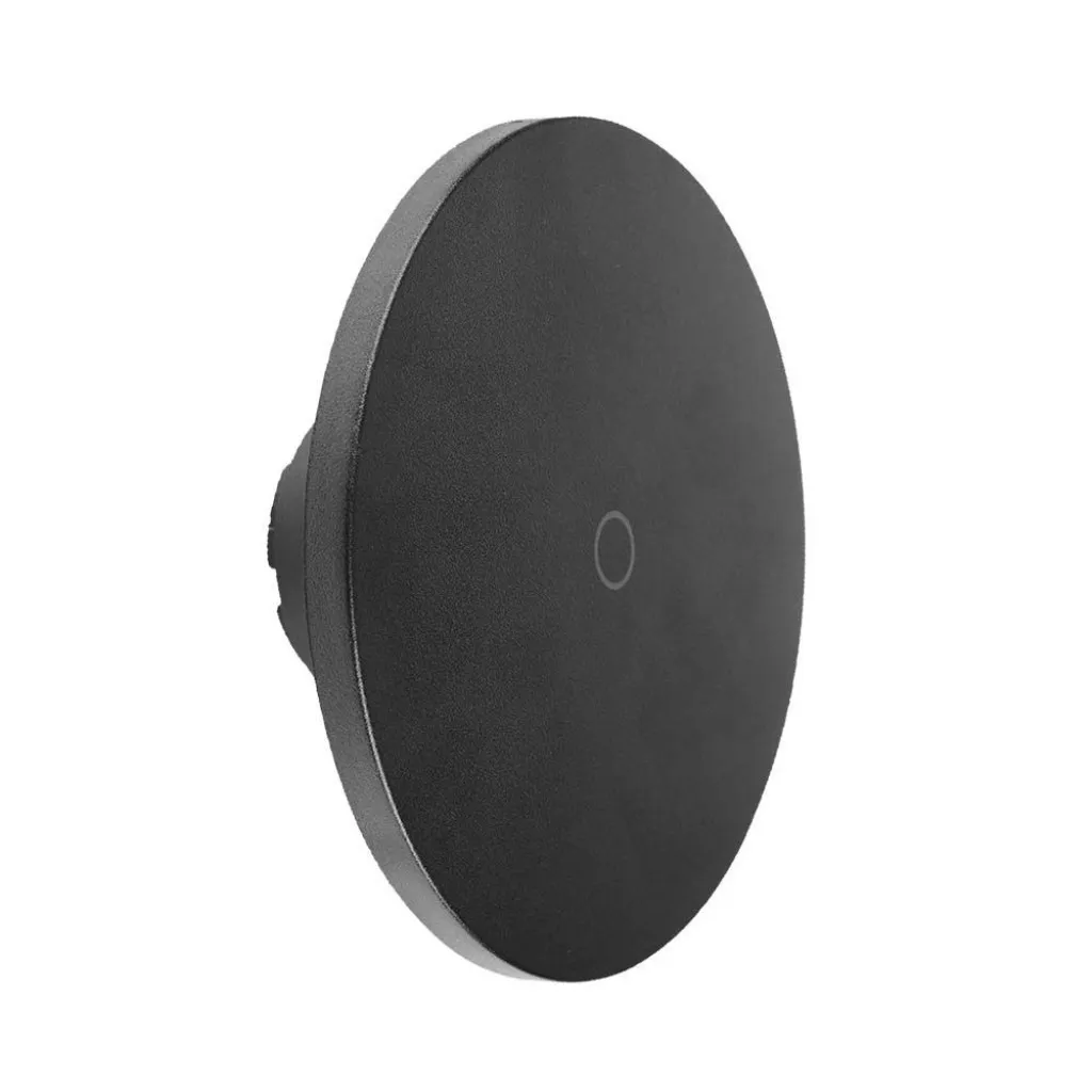 V-TAC Lampada LED da Muro Rotonda 12W 160*160*60mm Colore Nero 3in1 Dimmerabile IP65 - immagine 1