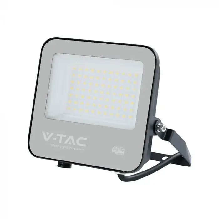50W Floodlight-Cree Chip Cct:6500K Black Body Grey Glass (135Lm/W) 6Yrs Warranty Ip65 - immagine 1