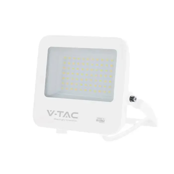 V-TAC Faro Slim LED SMD Chip CREE 50W 135LM/W Cavo 15cm Bianco 6500K IP65 - immagine 1