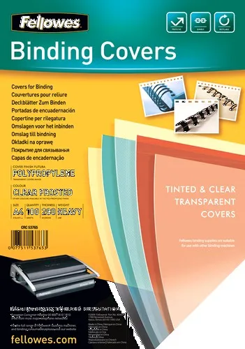 Fellowes Futura A4 Plastica Trasparente 100 pz - immagine 1