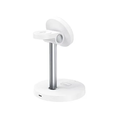 Caricabatterie wireless magnetico rapido XO CX038 - 15W - Supporto magnetico - Bianco - immagine 1