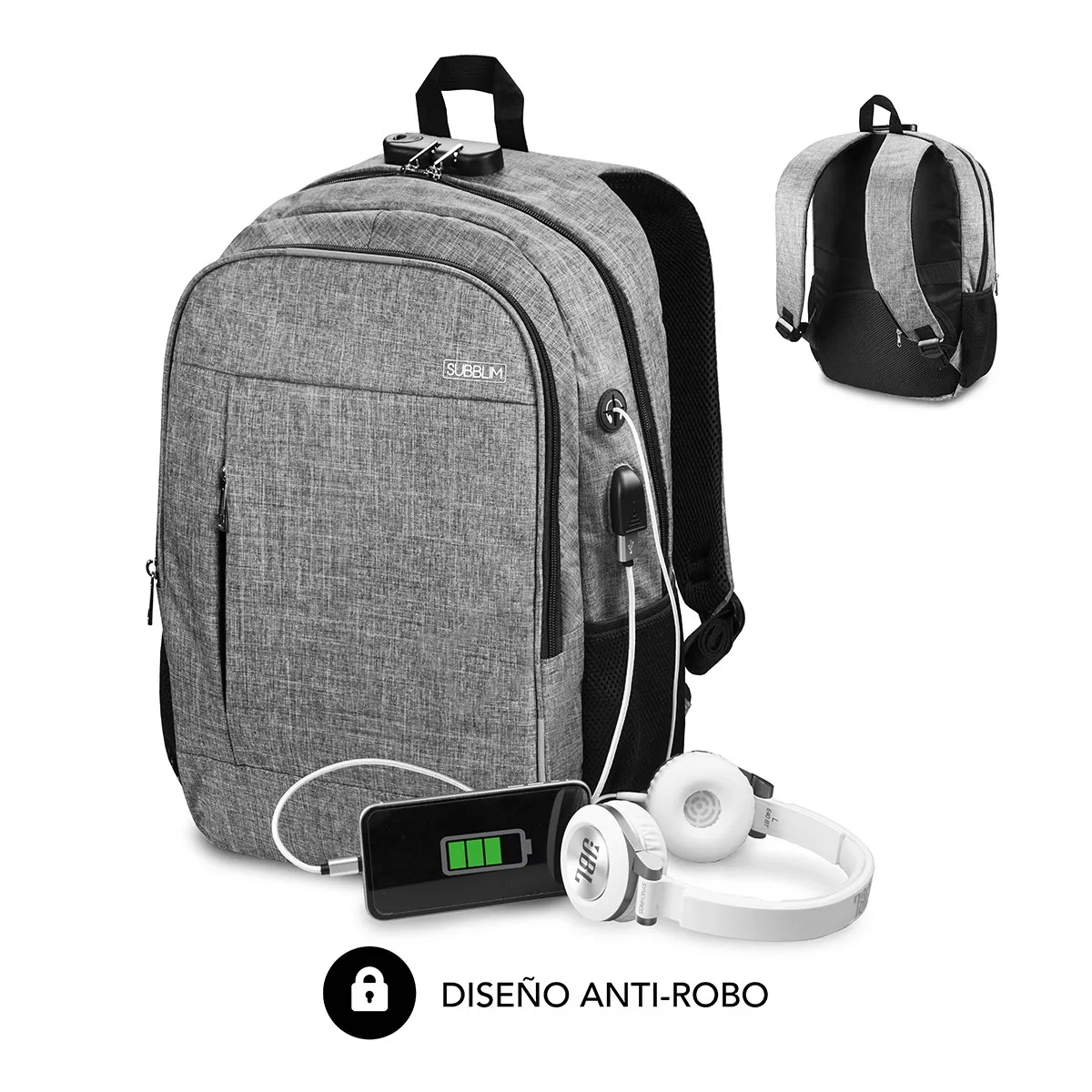 SUBBLIM SUB-BP-1UL0001 zaino Grigio Oxford - immagine 1
