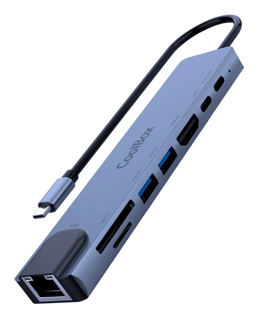 CoolBox miniDOCK C81 Cablato USB 3.2 Gen 1 (3.1 Gen 1) Type-C Grigio - immagine 1