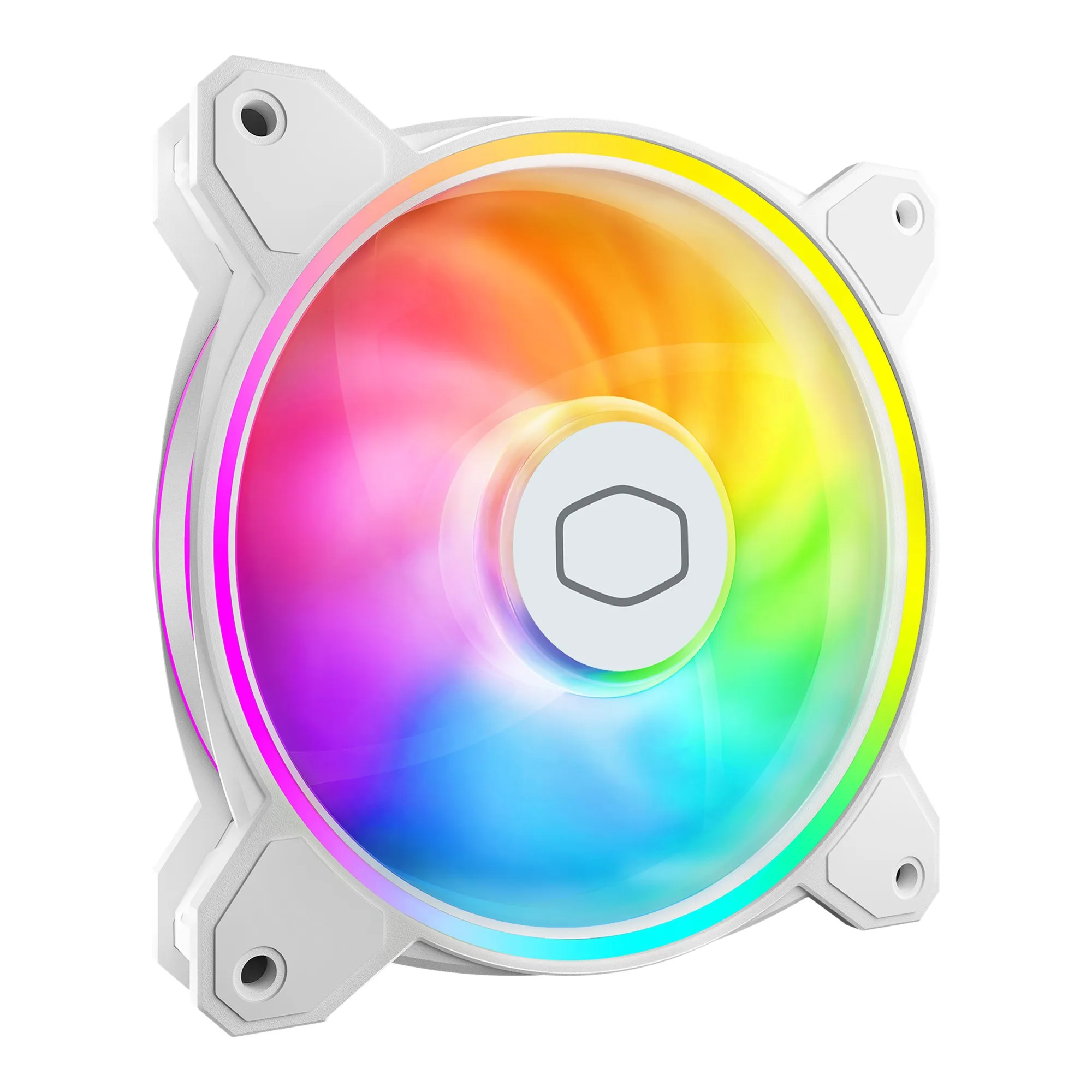 Cooler Master MasterFan MF120 HALO² White Edition Case per computer Ventilatore 12 cm Bianco - immagine 1