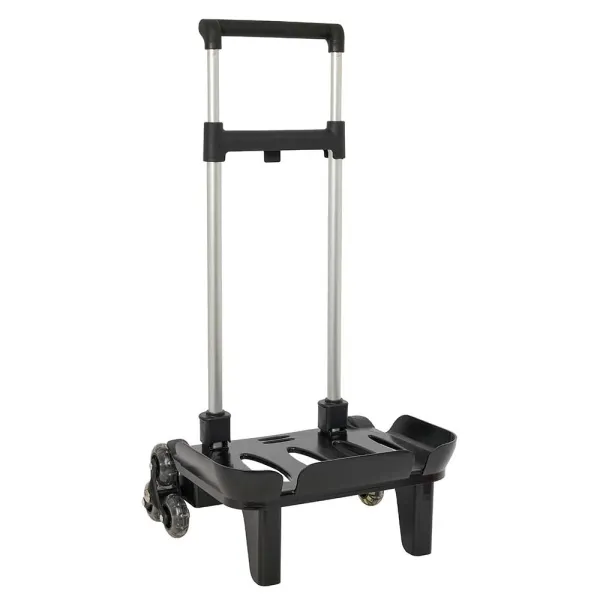 Zaino trolley Safta - Sistema a tre ruote - Materiale resistente - 320x235x880 mm - Nero - immagine 1