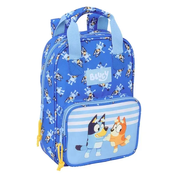 Zaino per bambini Safta Bluey Let's Play - Tasca frontale - Spallacci imbottiti - Maniglia foderata - 45 litri - Materiale resistente - 200x80x280 mm - Blu - immagine 1