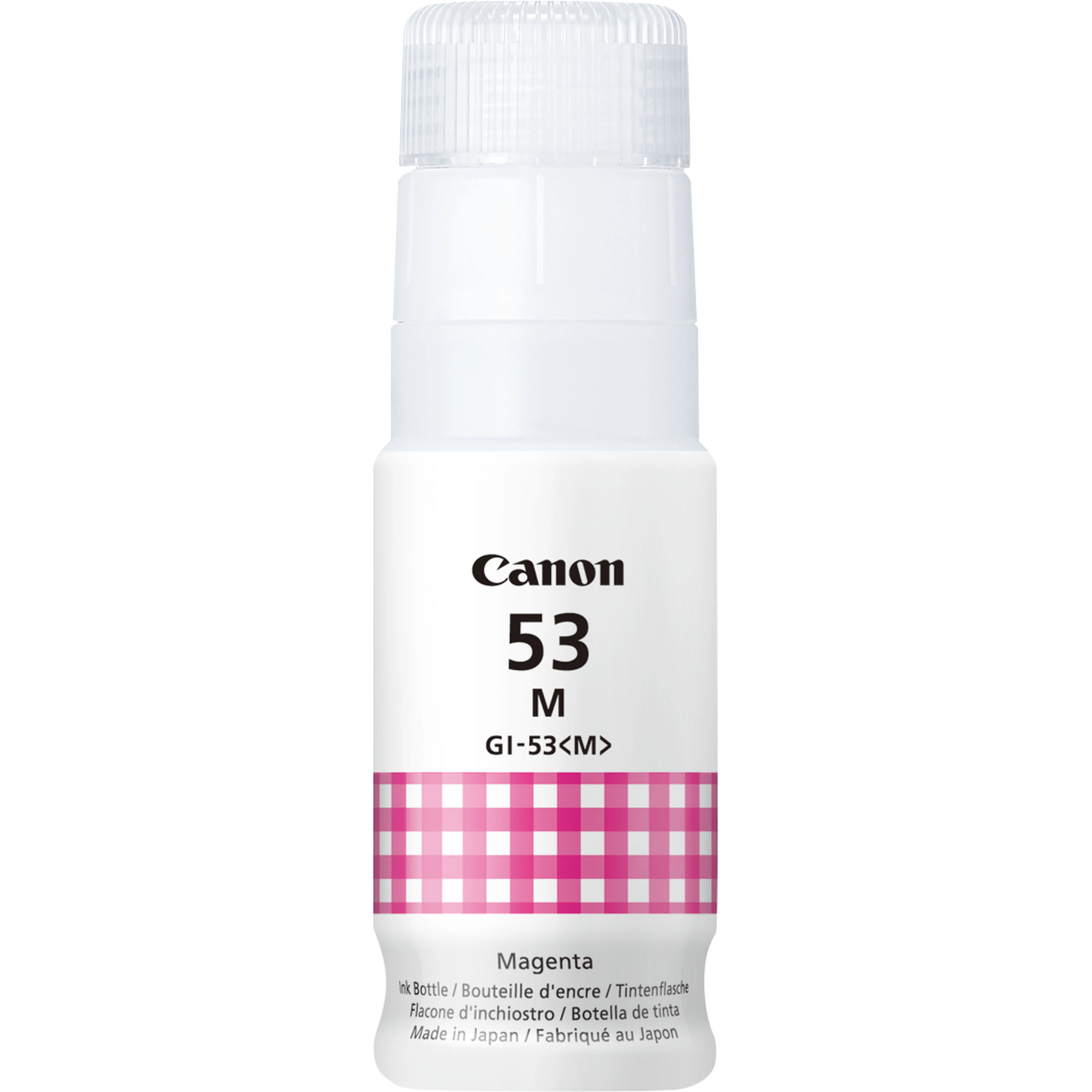 ORIGINALE Canon Cartuccia d'inchiostro magenta GI-53m 4681C001 8000 pagine 60ml Serbatoio d'inchiostro GI-53M Magenta - immagine 1