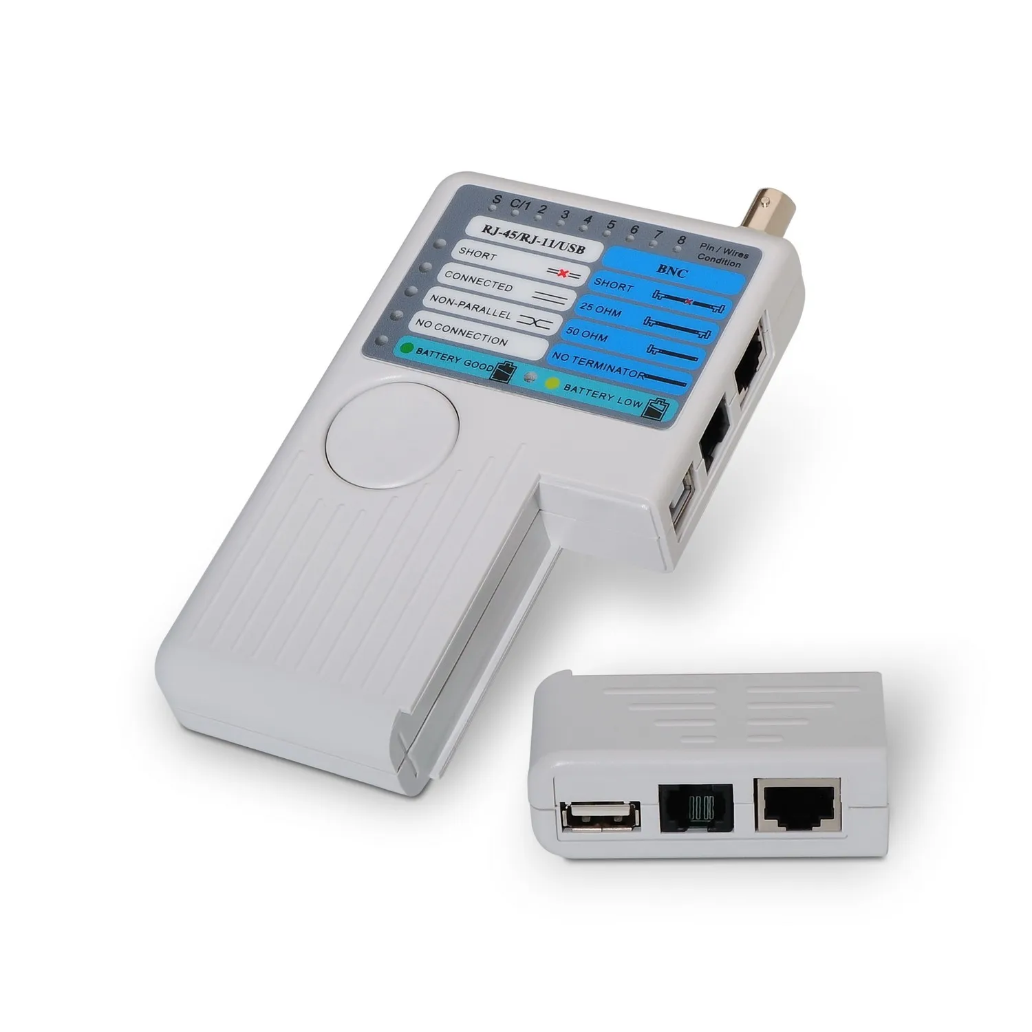 AISENS A142-0313 tester per cavo di rete Tester per cavi UTP/STP Grigio - immagine 1