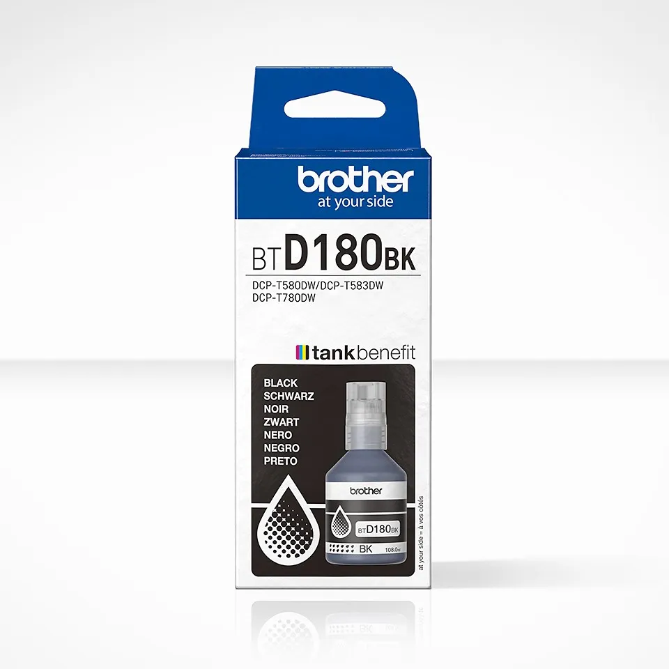 Brother BTD180BK Flacone di inchiostro nero originale - BTD180BK - immagine 1