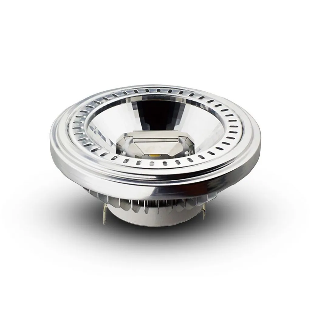 V-TAC Faretto LED AR111 12W G53 12V 20° 3000K - immagine 1