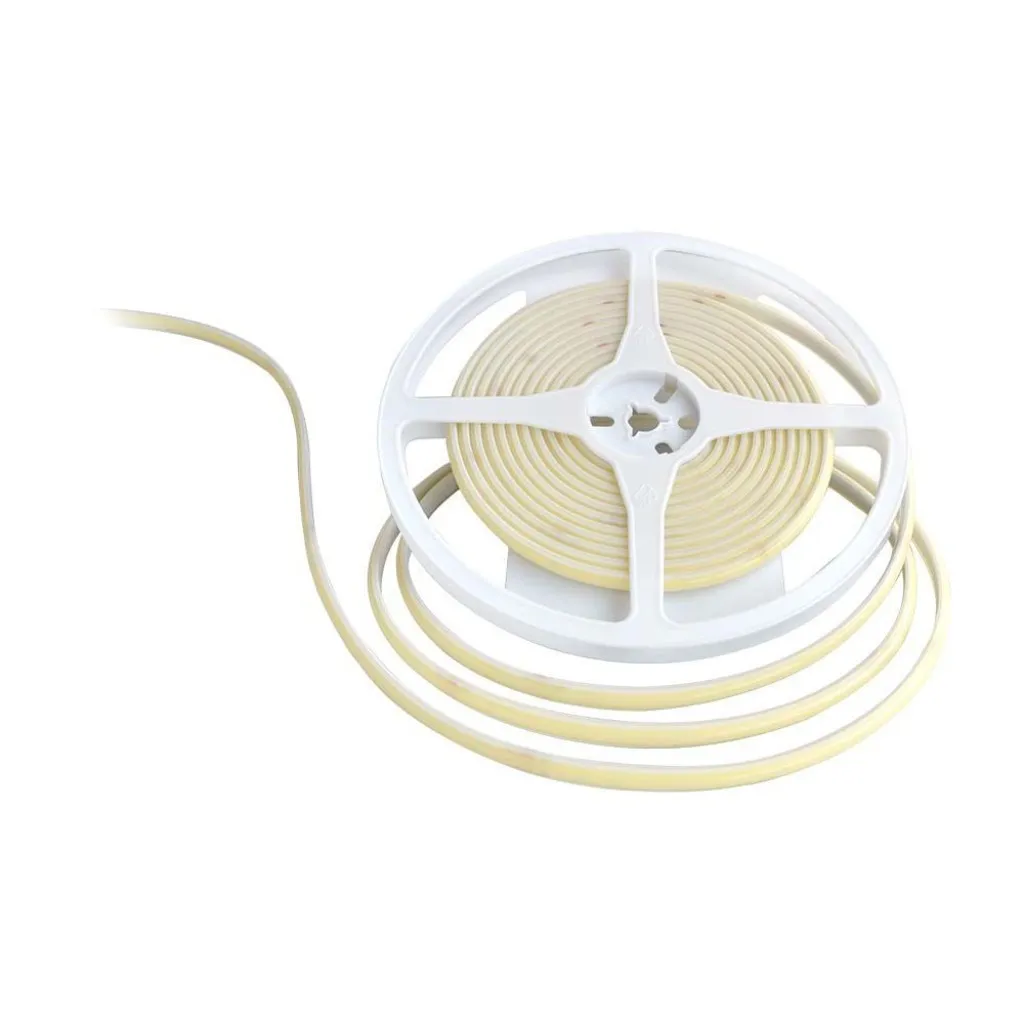 V-TAC Strip LED COB-320 10W/m 5m 24V 1000Lm/m Colore Verde 6000K IP67 8mm - immagine 1