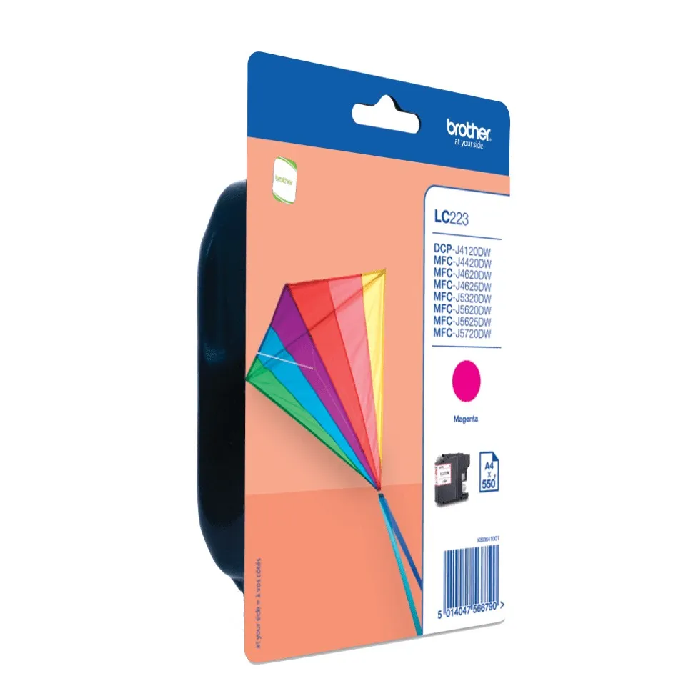 Originale Brother LC223 Magenta Cartucho de Tinta Original - LC223MBP - immagine 1