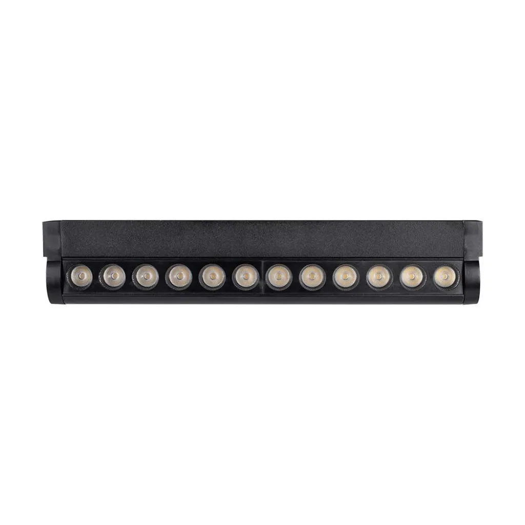 V-TAC Faretto LED Lineare da Binario Magnetico Regolabile 12W Colore Nero 3000K IP20 - immagine 1